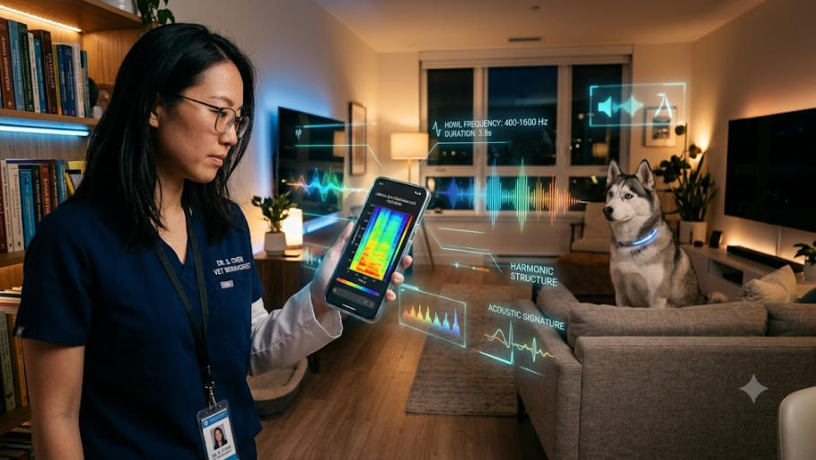 为什么我的哈士奇会在晚上嚎叫？声学特征分析与 AI 声音识别解决方案